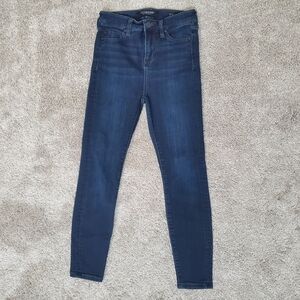 Liverpool Jeans Size 25 Petite High-Rise Ankle Skinny Dark Wash Denim EUC